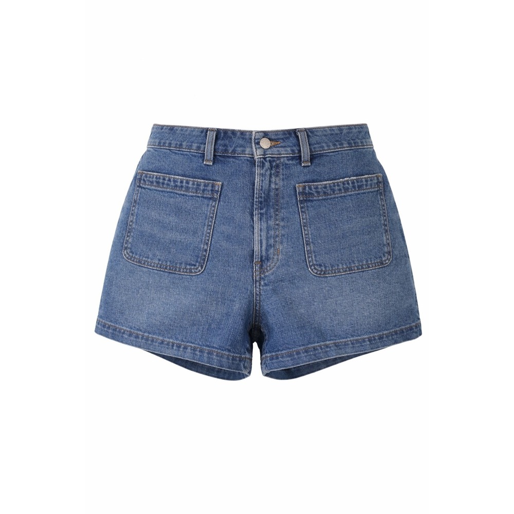 Madewell Blue Denim High-Rise Jean Shorts